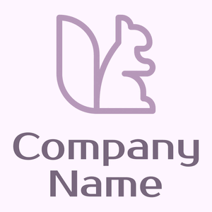 Squirrel logo on a Magnolia background - Animali & Cuccioli