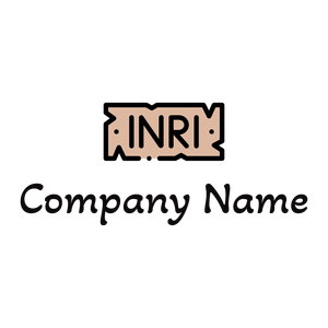 Inri logo on a White background - Religión