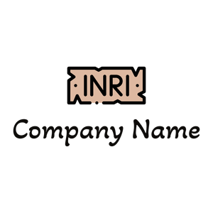 Inri logo on a White background - Religiosidade