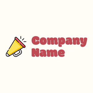 Megaphone logo on a Floral White background - Comunicazioni