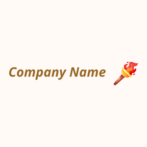 Torch logo on a Seashell background - Abstract