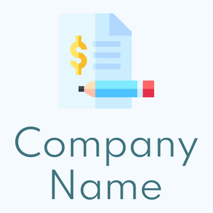 accounting logo on light Blue background - Negócios & Consultoria