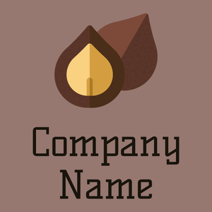 Macadamia nut logo on a Hemp background - Nourriture & Boisson