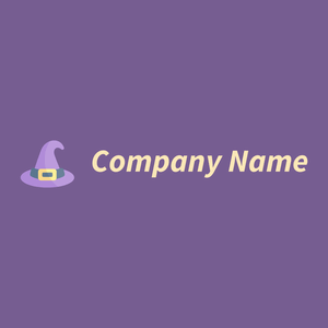 Witch hat logo on a Butterfly Bush background - Entertainment & Kunst