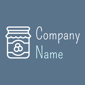 Jam logo on a Kashmir Blue background - Alimentos & Bebidas