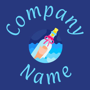 Message in a bottle logo on a Endeavour background - Communicatie