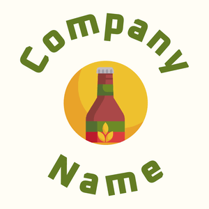 Crafted logo on a Floral White background - Alimentos & Bebidas