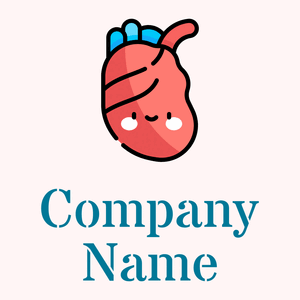 Heart logo on a pale background - Hospital & Farmácia