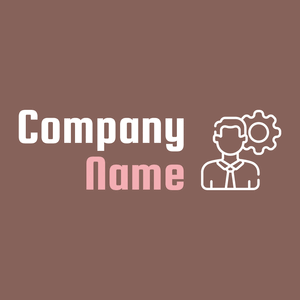 Management logo on a Rose Taupe background - Negócios & Consultoria