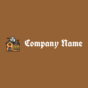 Haunted house logo on a McKenzie background - Architettura