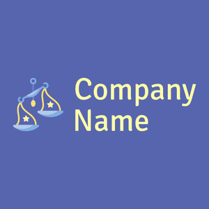 Libra logo on a Rich Blue background - Abstract