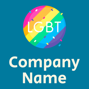 Lgbt logo on a Cerulean background - Comunidad & Sin fines de lucro