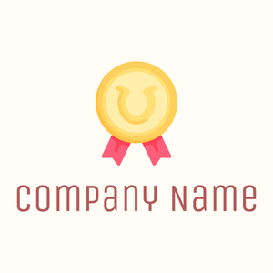 Medal logo on a Floral White background - Animais e Pets