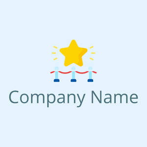 Famous logo on a Alice Blue background - Abstracto