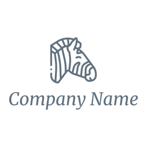 Outlined Zebra logo on a White background - Animales & Animales de compañía