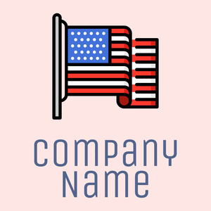 United states of america on a Misty Rose background - Abstrait