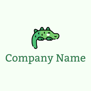 Crocodile on a Honeydew background - Tiere & Haustiere