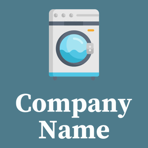 Washing machine logo on a Paradiso background - Limpeza & Manutenção
