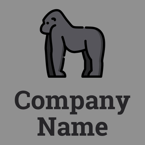 Gorilla logo on a Suva Grey background - Tiere & Haustiere