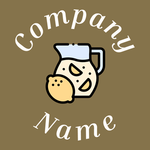 Lemon juice logo on a Shadow background - Comida & Bebida