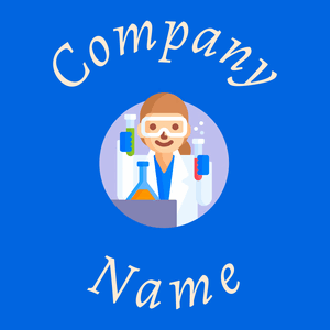 Scientist logo on a Navy Blue background - Industrie