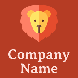 Leo logo on a Fire Brick background - Animais e Pets