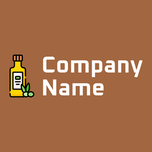 Olive Oil logo on a Sepia background - Abstracto