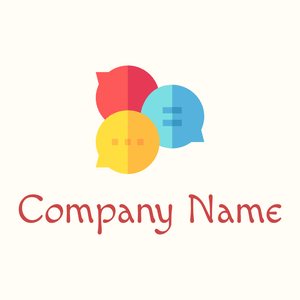 Group chat logo on a Floral White background - Empresa & Consultantes