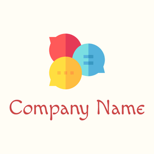 Group chat logo on a Floral White background - Negócios & Consultoria