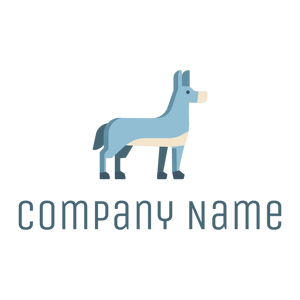 Donkey logo on a White background - Animali & Cuccioli