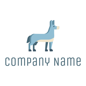 Donkey logo on a White background - Animais e Pets