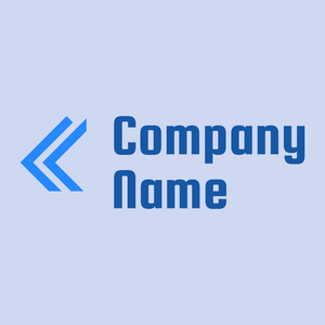 Dodger Blue Left chevron on a Quartz background - Abstrakt