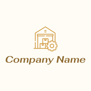 Inventory management logo on a Floral White background - Abstrait