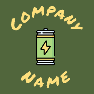 Energy drink logo on a Chalet Green background - Comida & Bebida