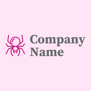 Pink Spider logo on a Lavender Blush background - Tiere & Haustiere