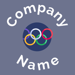 Olympic logo on a Slate Grey background - Abstract