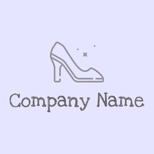 High heels logo on a Ghost White background - Abstracto