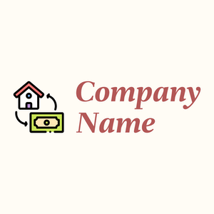 Buy logo on a Floral White background - Immobilien & Hypotheken