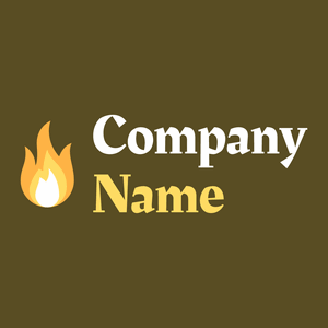 Fire on a Bronze Olive background - Seguridad