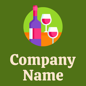 Yellow Green Wine on a Olive Drab background - Eten & Drinken