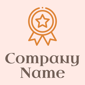 Medal on a Misty Rose background - Abstrait