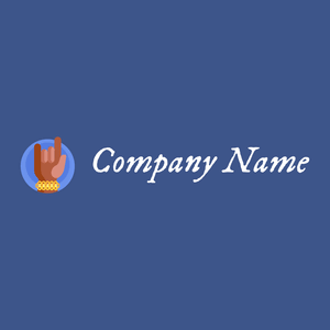 Hand gesture logo on a Tory Blue background - Arte & Entretenimiento