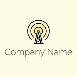Lemon Chiffon Radio antenna on a Corn Silk background - Technologie