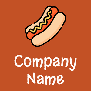 Hot dog logo on a Christine background - Food & Drink