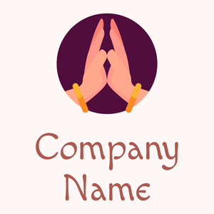 Praying logo on a Snow background - Religione