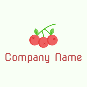 Branch Cranberry logo on a Honeydew background - Agriculture
