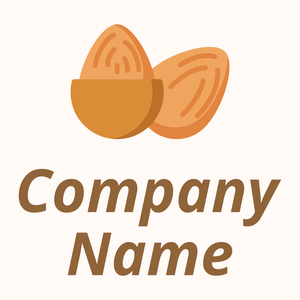Almond nut on a Seashell background - Cibo & Bevande
