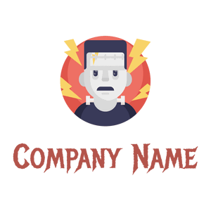 Electric monster logo on a White background