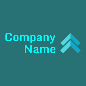 Turquoise Up chevron on a Atoll background - Esportes