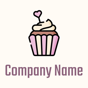 Cupcake on a Floral White background - Food & Drink